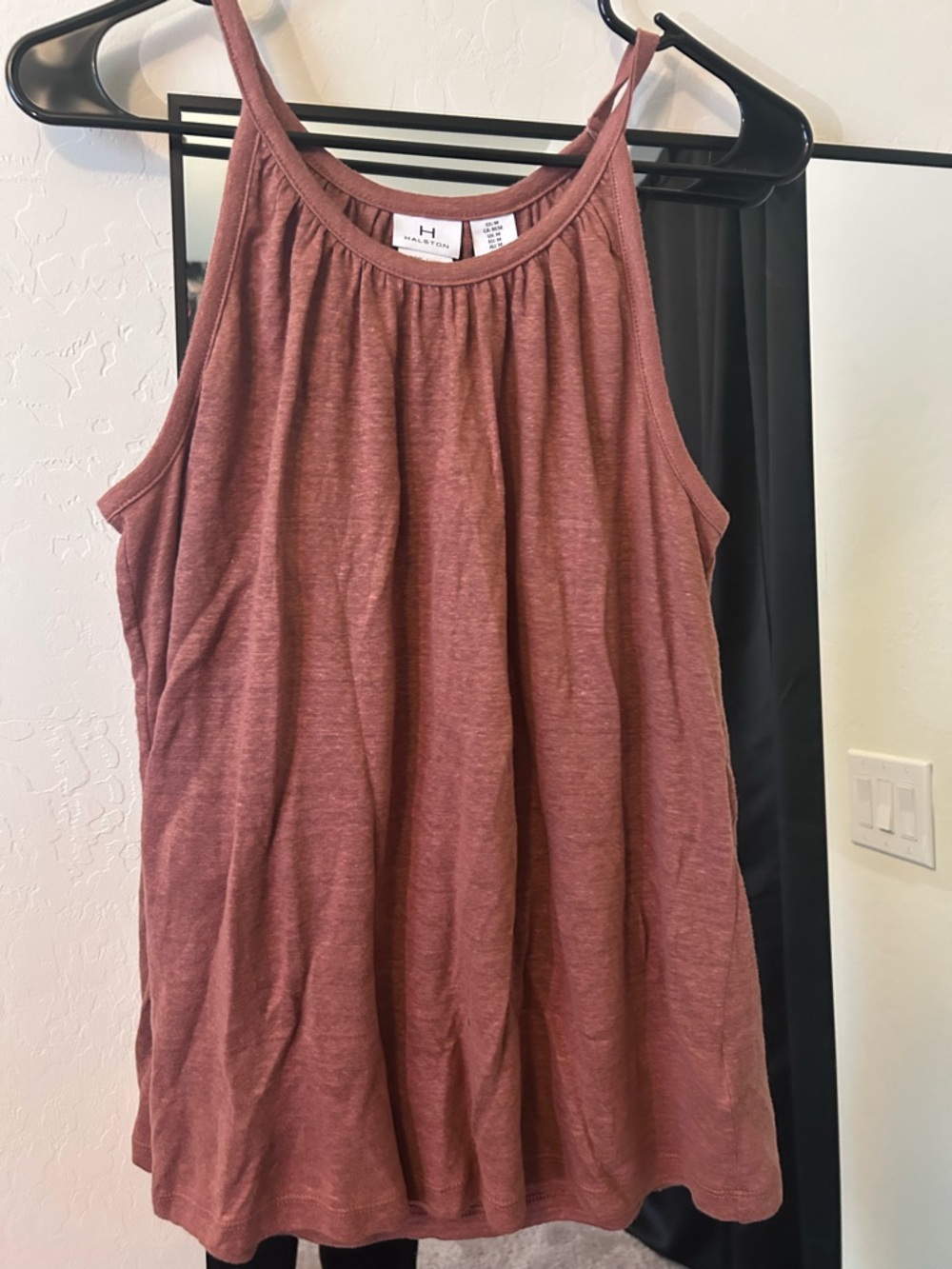 Halston Heritage Mauve Halter-Style Tank
